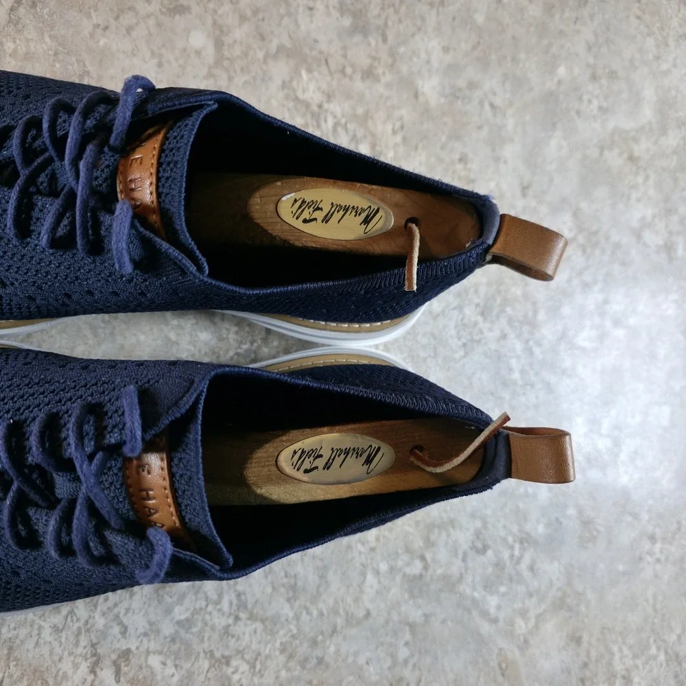 Cole Haan Grand Evolution Stitchlite Oxford Mens Size 9 M Marine Blue Vapor